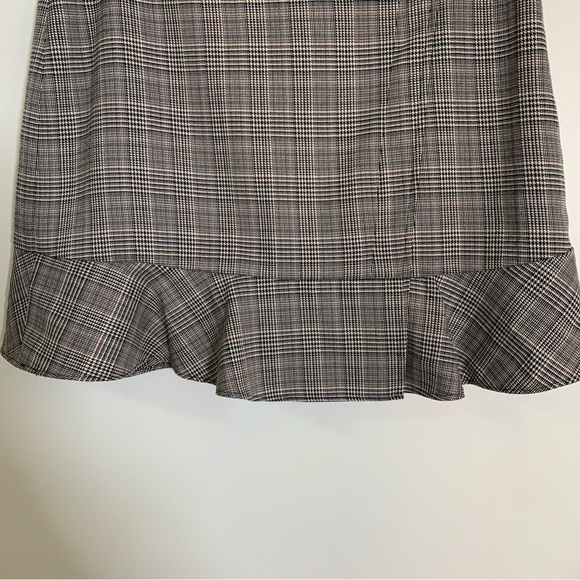 Brown Plaid Mini Skirt - Picture 3 of 9